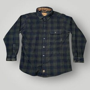 Venado Shirt Mens XL Plaid‎ Flannel Button Front Pocket Workwear Outdoors